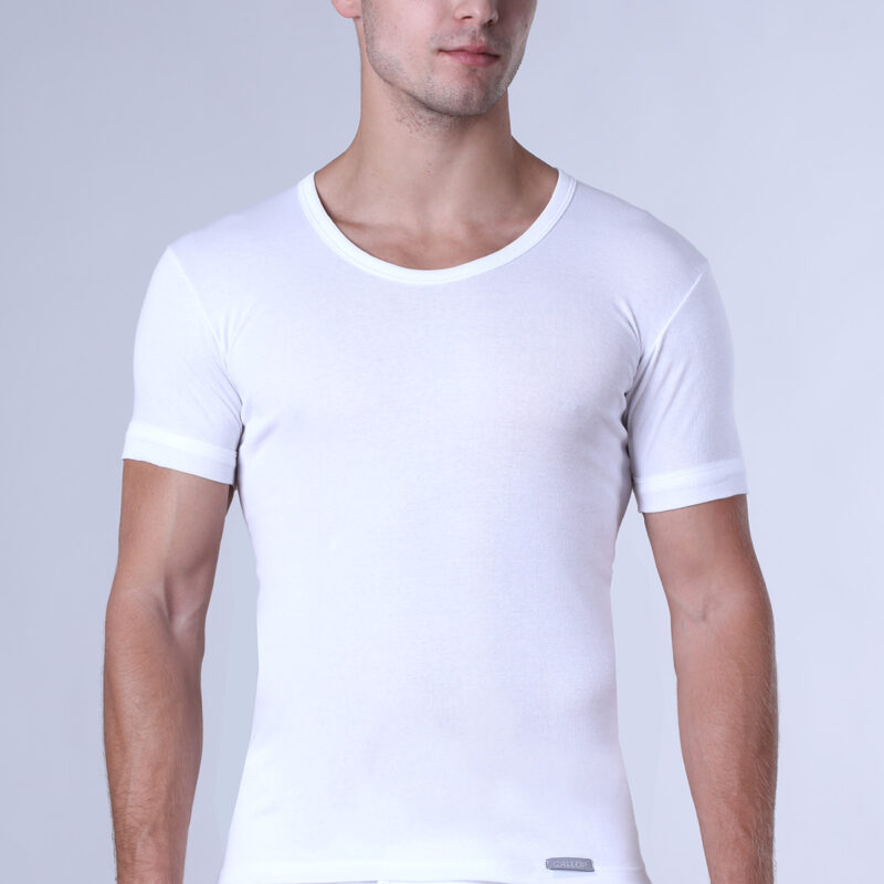 T-SHIRT RIB ΚΜ-ΑΛ 100%Β 2/ΤEM - Image 3