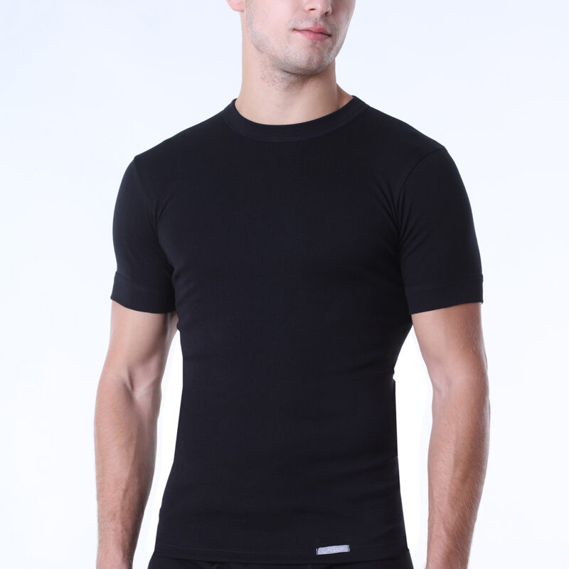 T-SHIRT RIB ΚΜ-ΚΛ 100%Β 2 τεμ - Image 2