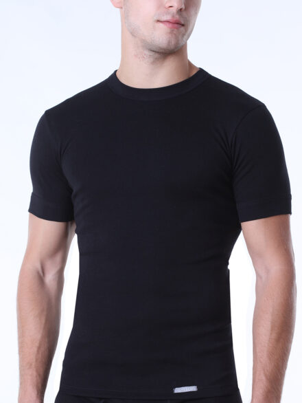 T-SHIRT RIB ΚΜ-ΚΛ 100%Β 2 τεμ